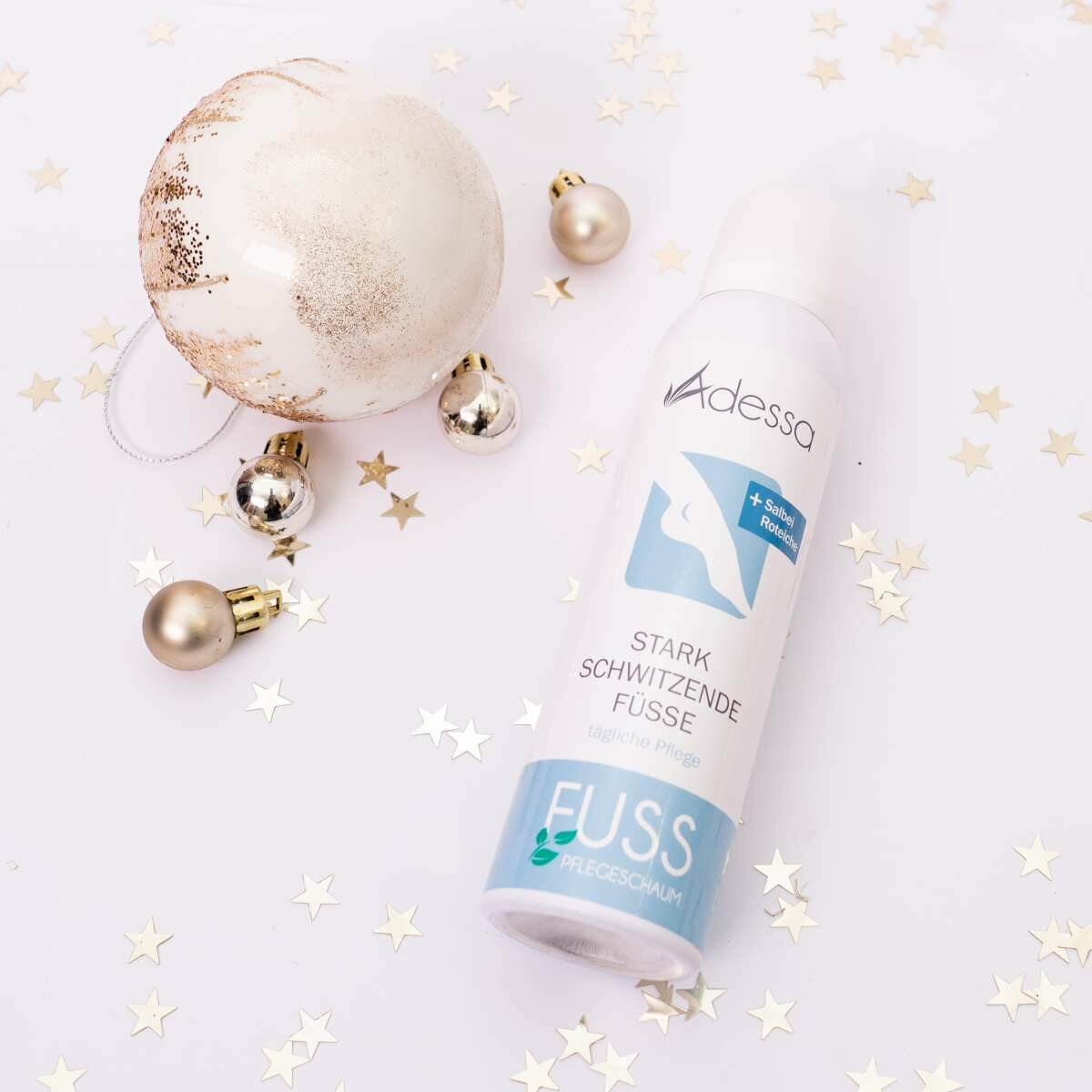 Adessa Hoitovaahto jaloille 150ml Hikoileville jaloille