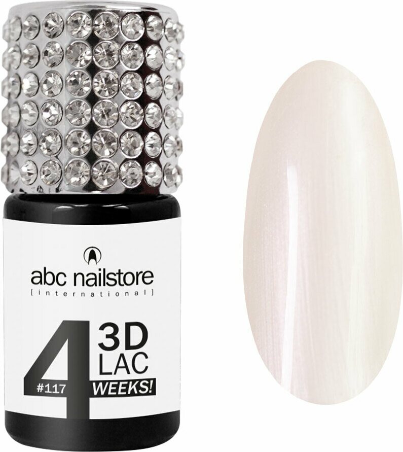 ABC-Nailstore GmbH 3DLAC 4WEEKS Värilakat 8 ml White glam #117