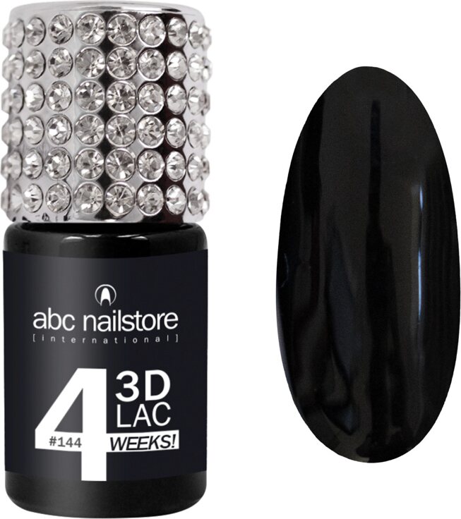 ABC-Nailstore GmbH 3DLAC 4WEEKS Värilakat 8 ml Black velvet #144