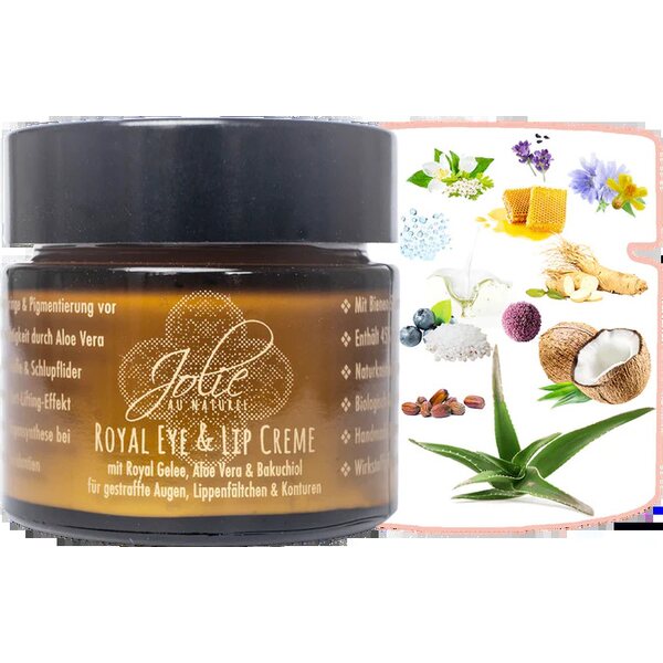 Jolie au naturel Royal jelly cream huulille/silmänympäryksille