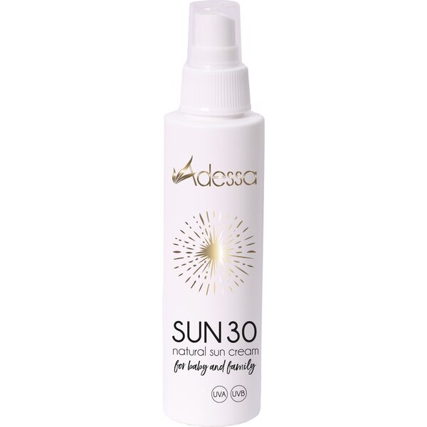 Adessa SUN 30 natural sun cream, for baby and family, 125ml BIO